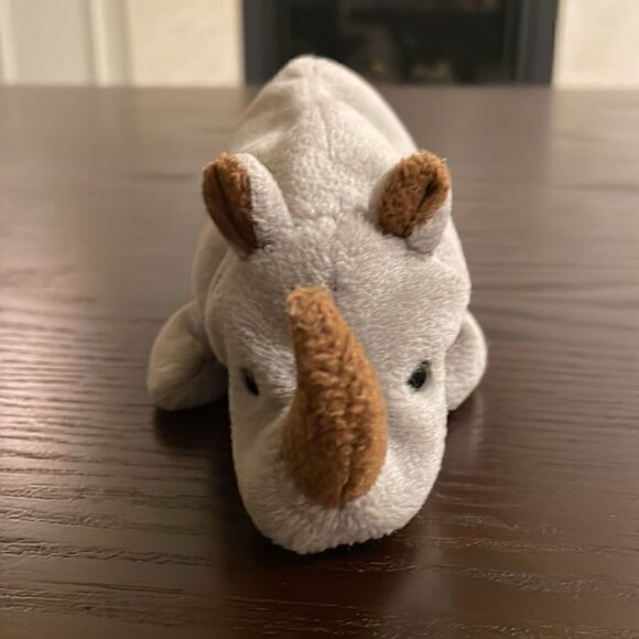 1996 Ty Beanie Baby Spike the Grey Rhino Excellent Condition with Tush Tag 8” - Picture 3 of 7